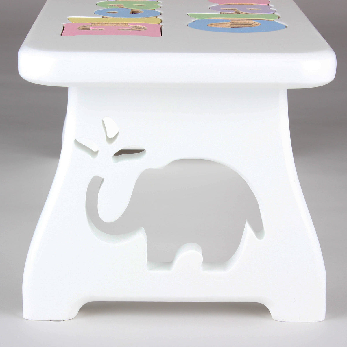 puzzle name step stool elephant silhouette